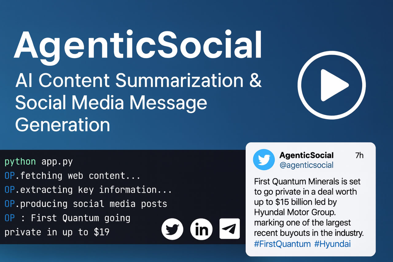 AgenticSocial preview
